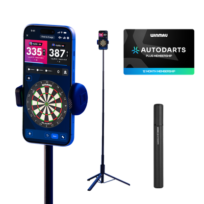 Winmau Device Stand + 12 Monate Autodarts Plus – Mobiles Autodarts Bundle