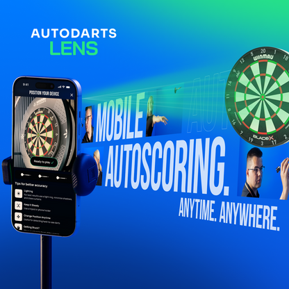 Winmau Device Stand + 12 Monate Autodarts Plus – Mobiles Autodarts Bundle