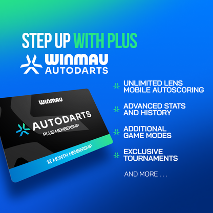 Winmau Device Stand + 12 Monate Autodarts Plus – Mobiles Autodarts Bundle