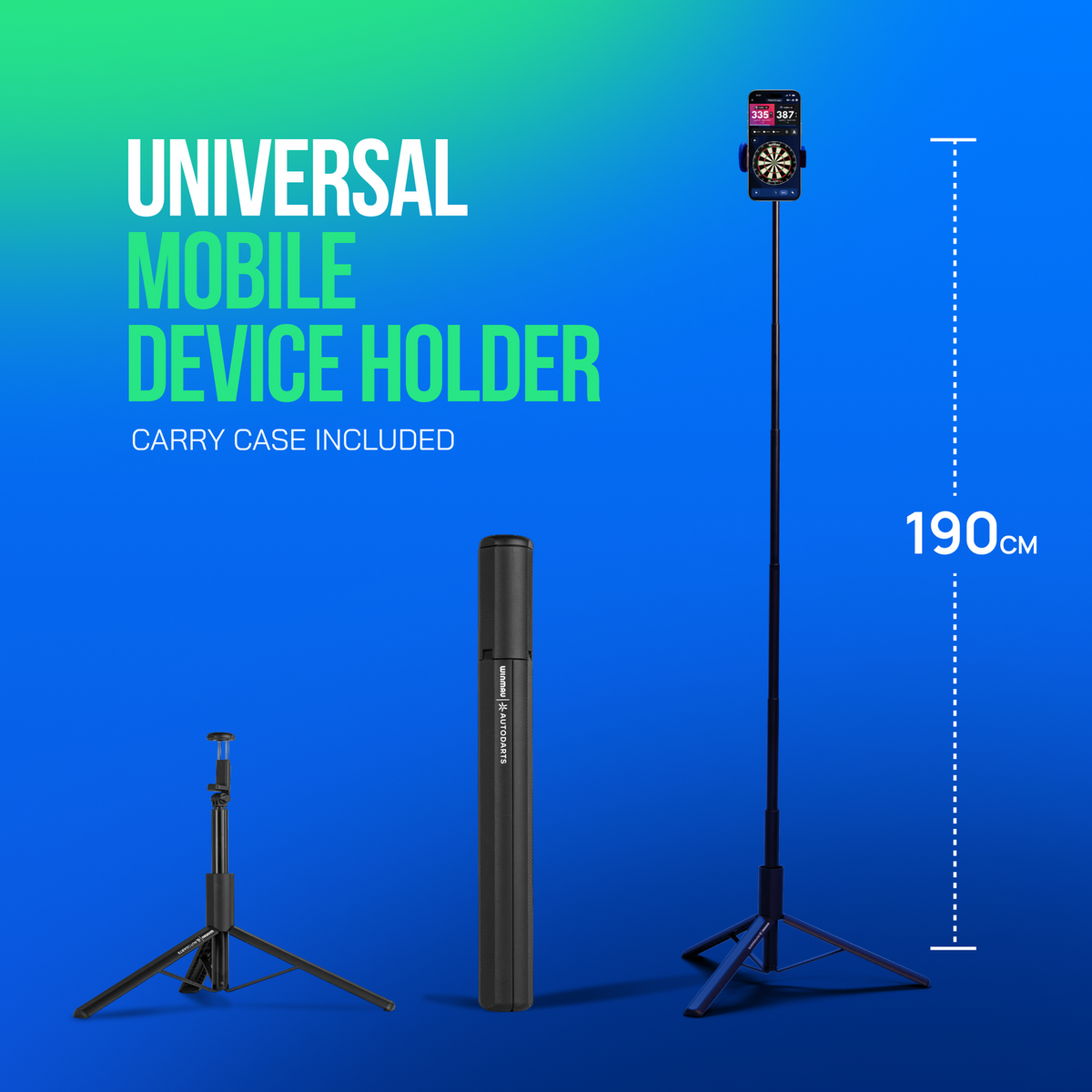 Winmau Device Stand + 12 Monate Autodarts Plus – Mobiles Autodarts Bundle