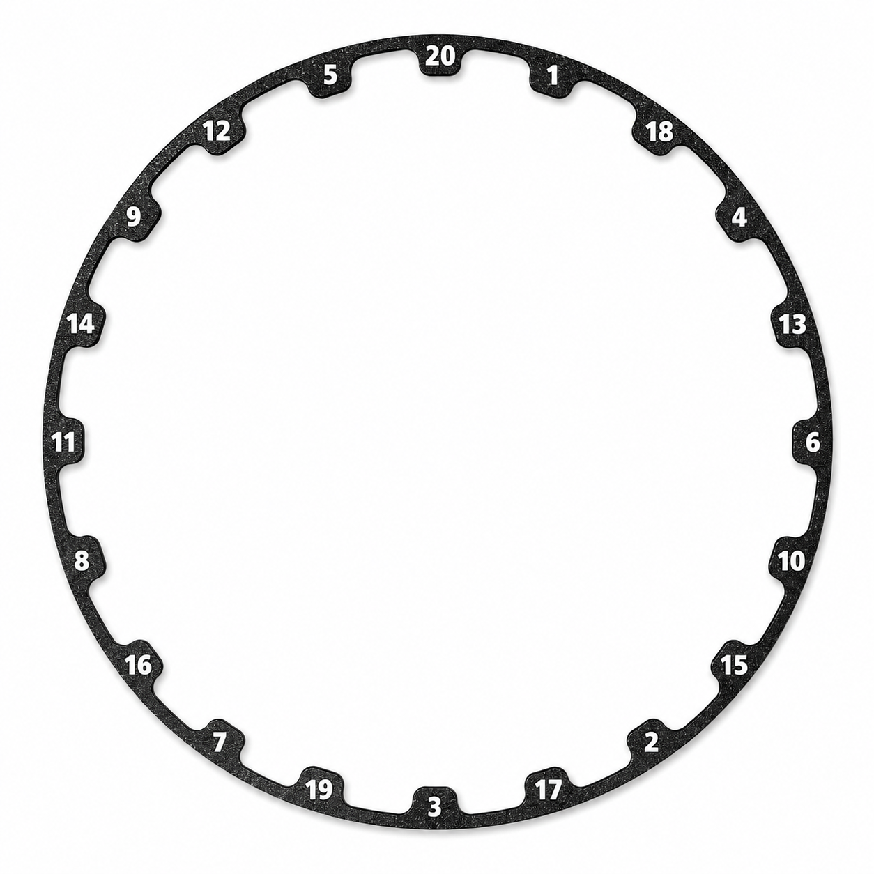 Zahlenring für Steeldartscheiben