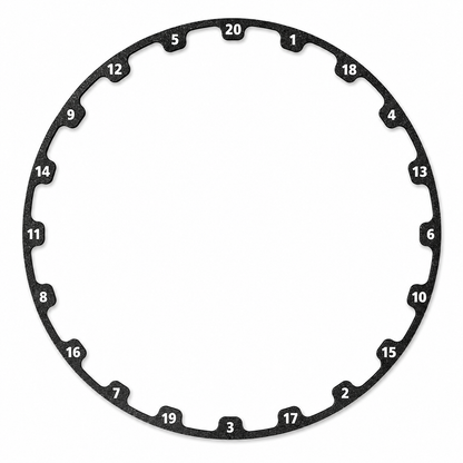 Zahlenring für Steeldartscheiben