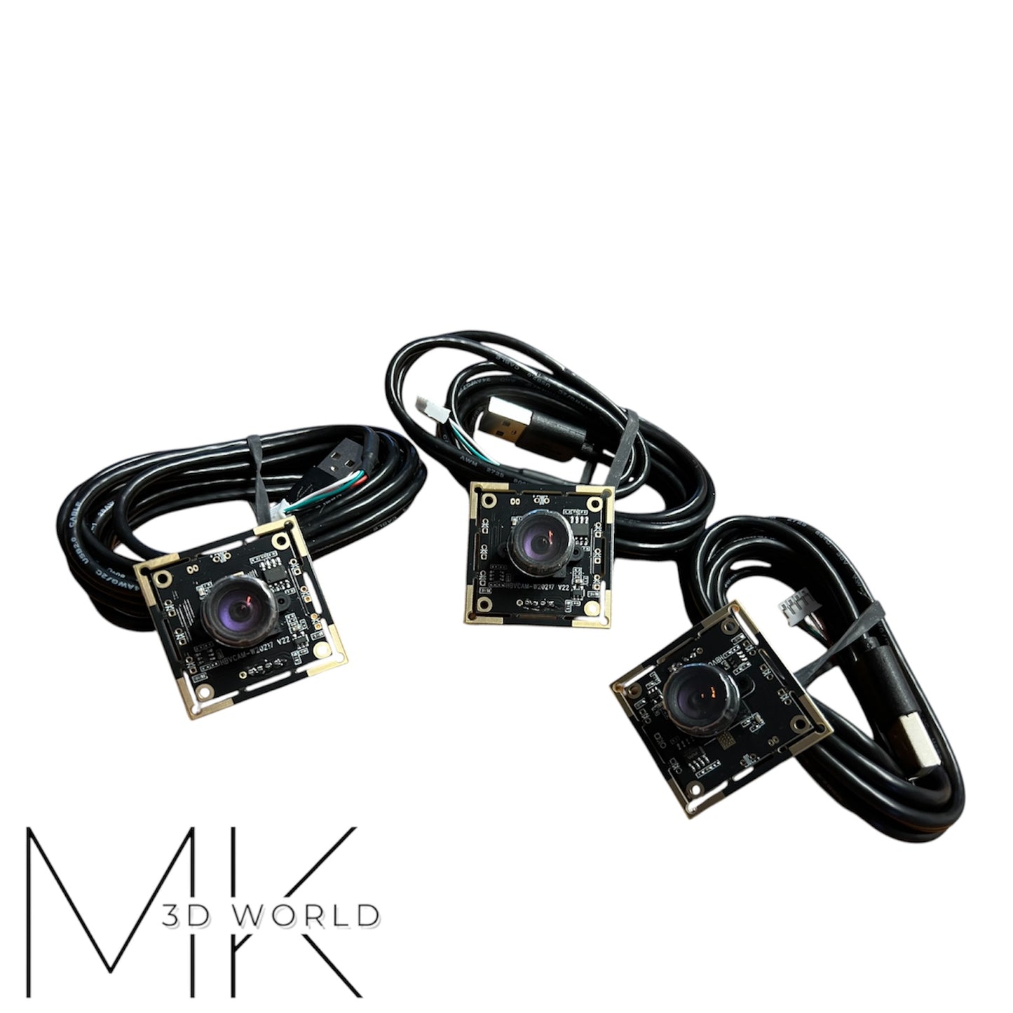 3x HBV OV9732 100° Kameras für Autodarts – inkl. 2m Kabel , 3in1 USB Hub