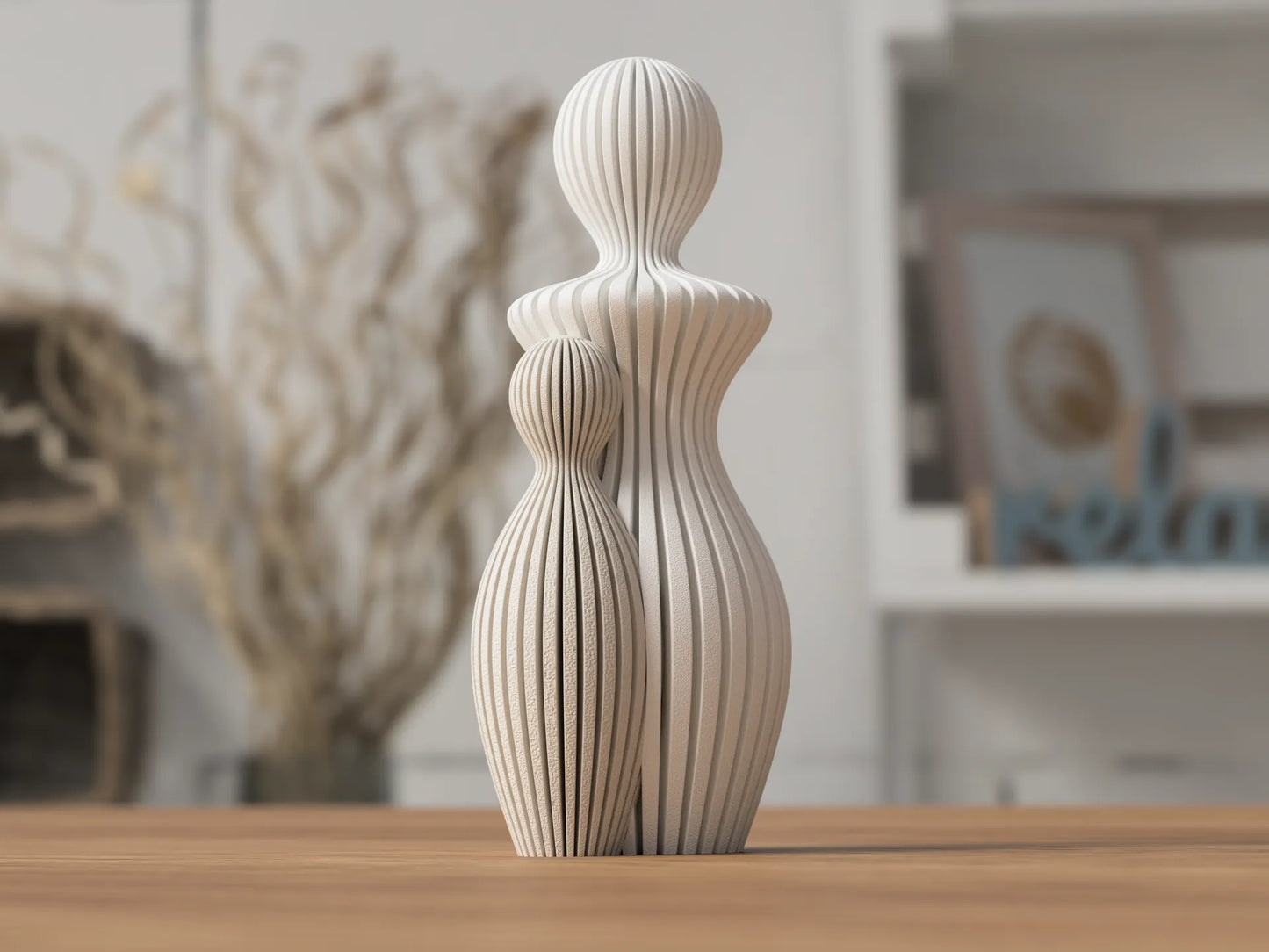 Mutterstatue mit 1-4 Kinder