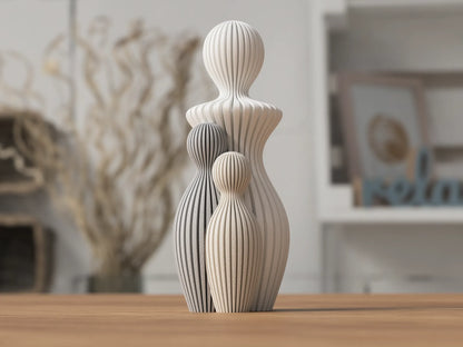 Mutterstatue mit 1-4 Kinder