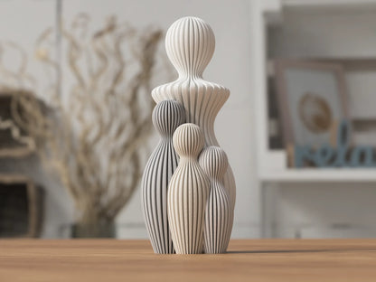 Mutterstatue mit 1-4 Kinder