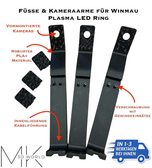 Autodarts Kamerahalterung passend für Winmau Plasma, Kameras HBV OV9732 100°