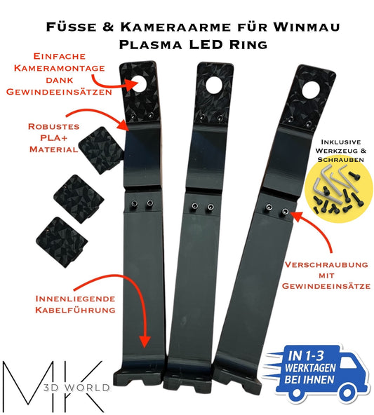 Autodarts Kamerahalterung passend für Winmau Plasma, Kameras HBV OV9732 100°