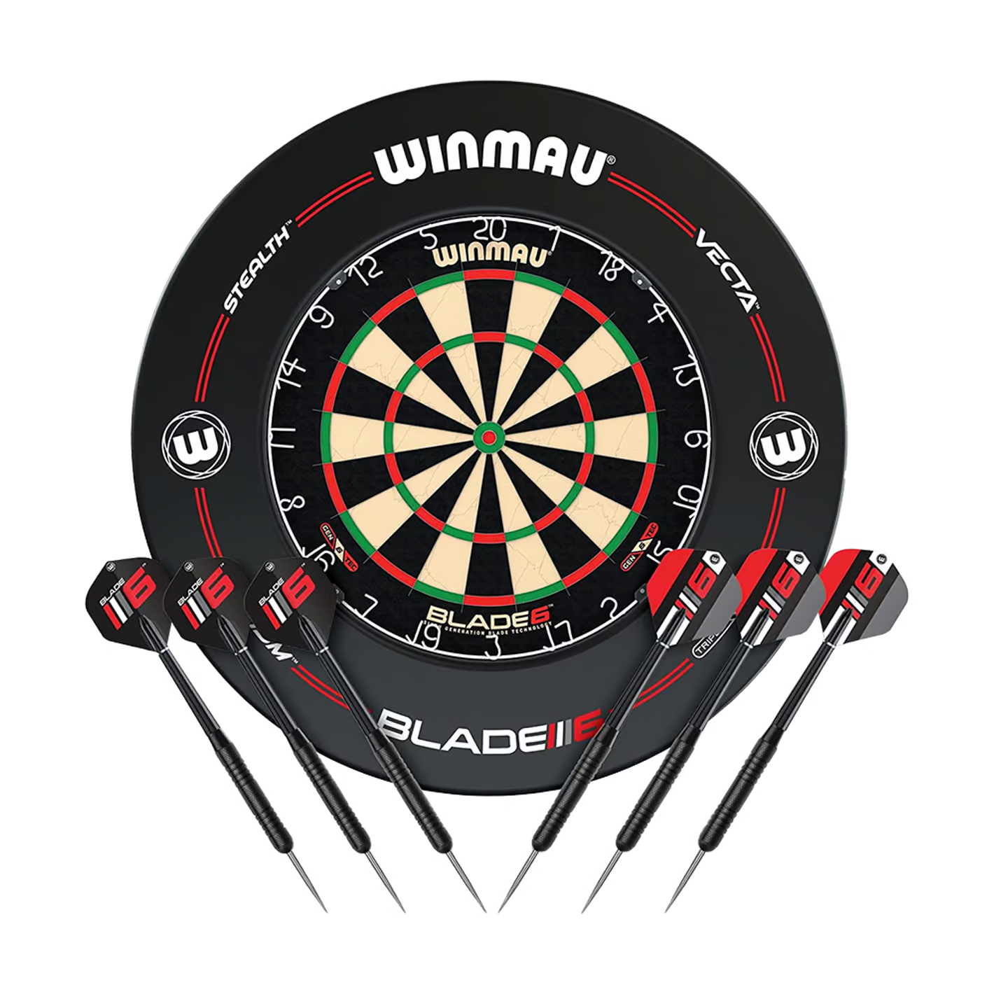 Winmau Blade 6 Set mit 2 Sets Darts und Blade 6 Surround